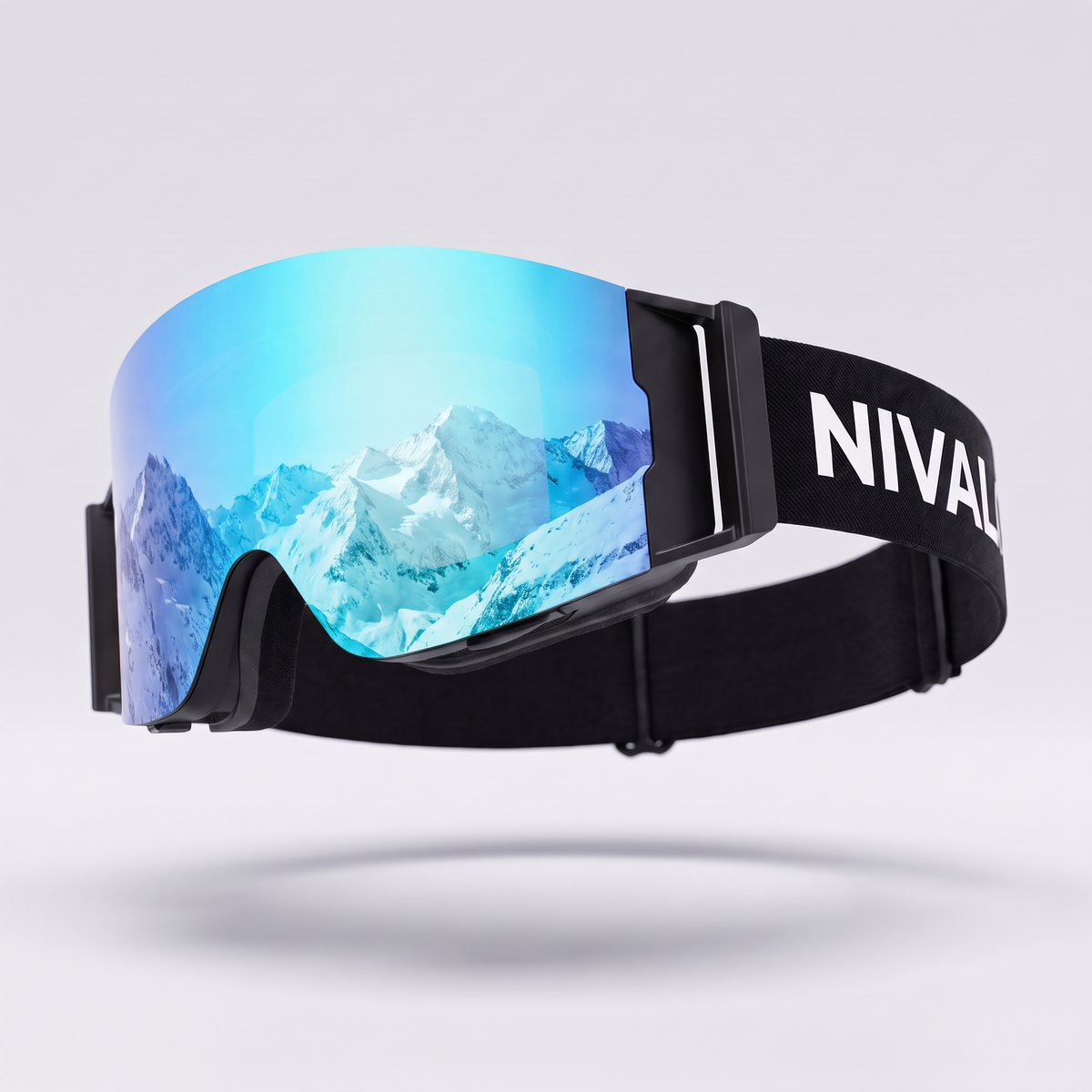 NIVAL heated anti-fog goggle, Ice Blue lens
