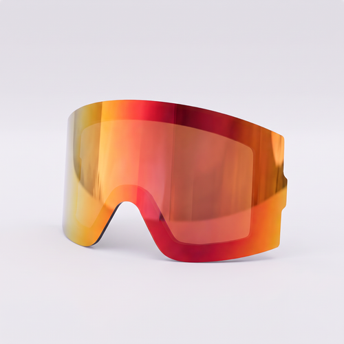 Red mirror magnetic spare lens