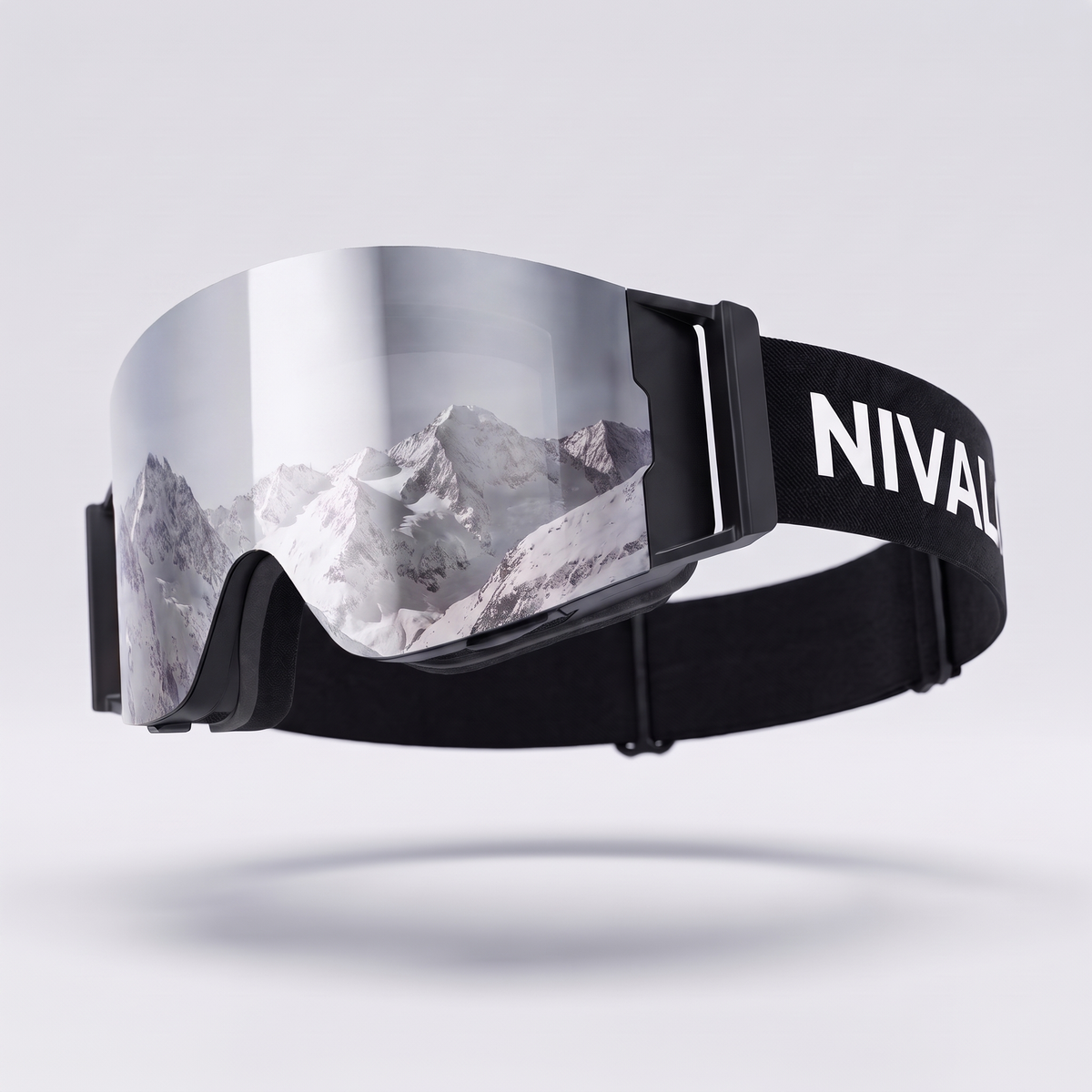 NIVAL heated anti-fog goggle, Silver lens